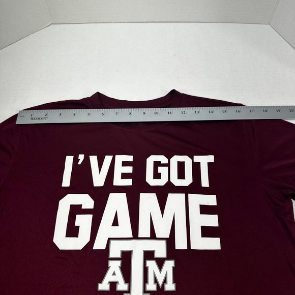 Colosseum Youth Size Large 16-18 Tee Shirt Short Sleeve Texas A And M Red New - Picture 8 of 12